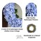 Capri Large Blue Silk Hydrangea Wreath 23” All-Season UV Resistant Front Door Wreath with 16 Hydrangea Heads on Natural Grapevine
